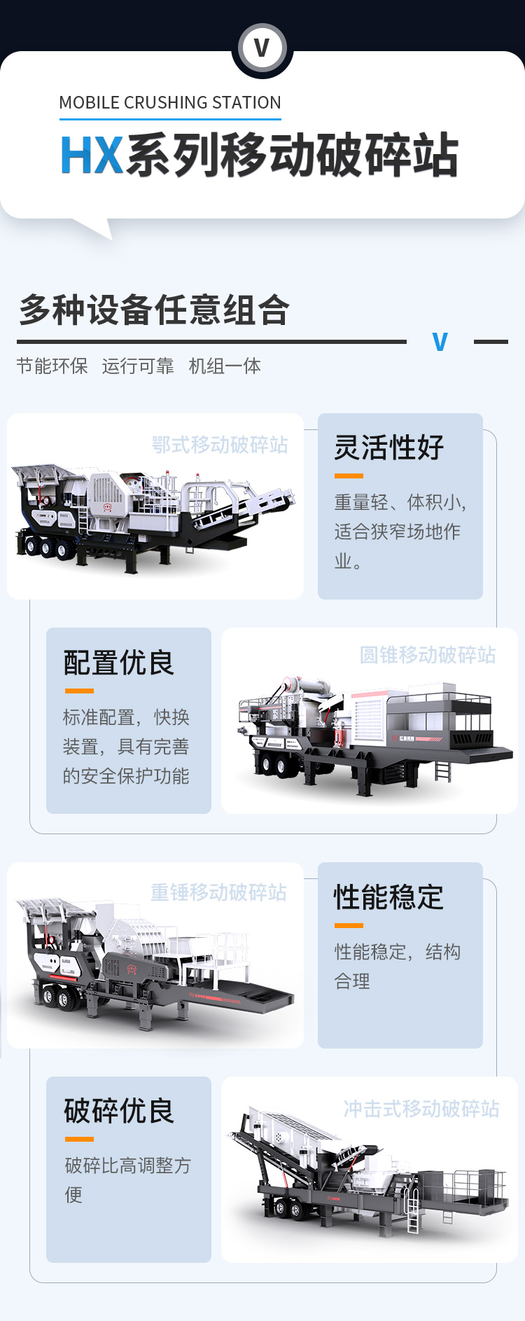 移动破碎机配置形式